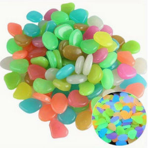 Piezas de Piedras Solares que Brillan en la Oscuridad para Jardín