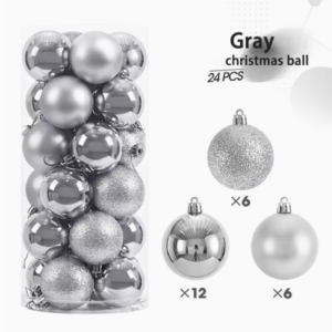 Set de 24 Bolas Navideñas de 3cm 