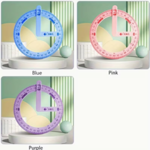 Transportador de 360° con diseño de termómetro